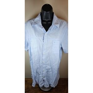 Izod Saltwater Relaxed Classics Button Down Shirt Size Large 100% Cotton